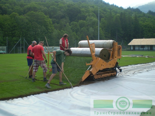 на геотекстиль